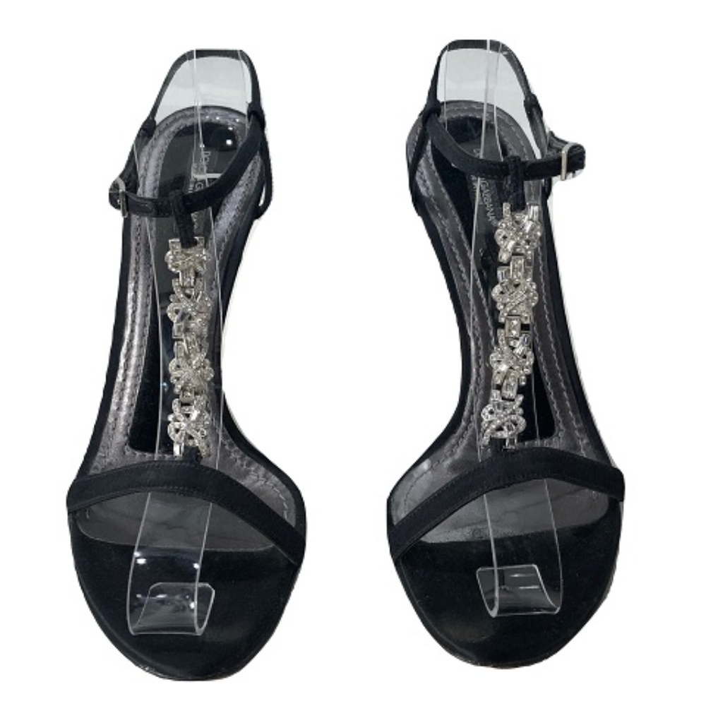 Dolce & Gabbana Silver Encrusted Heels, Size 6